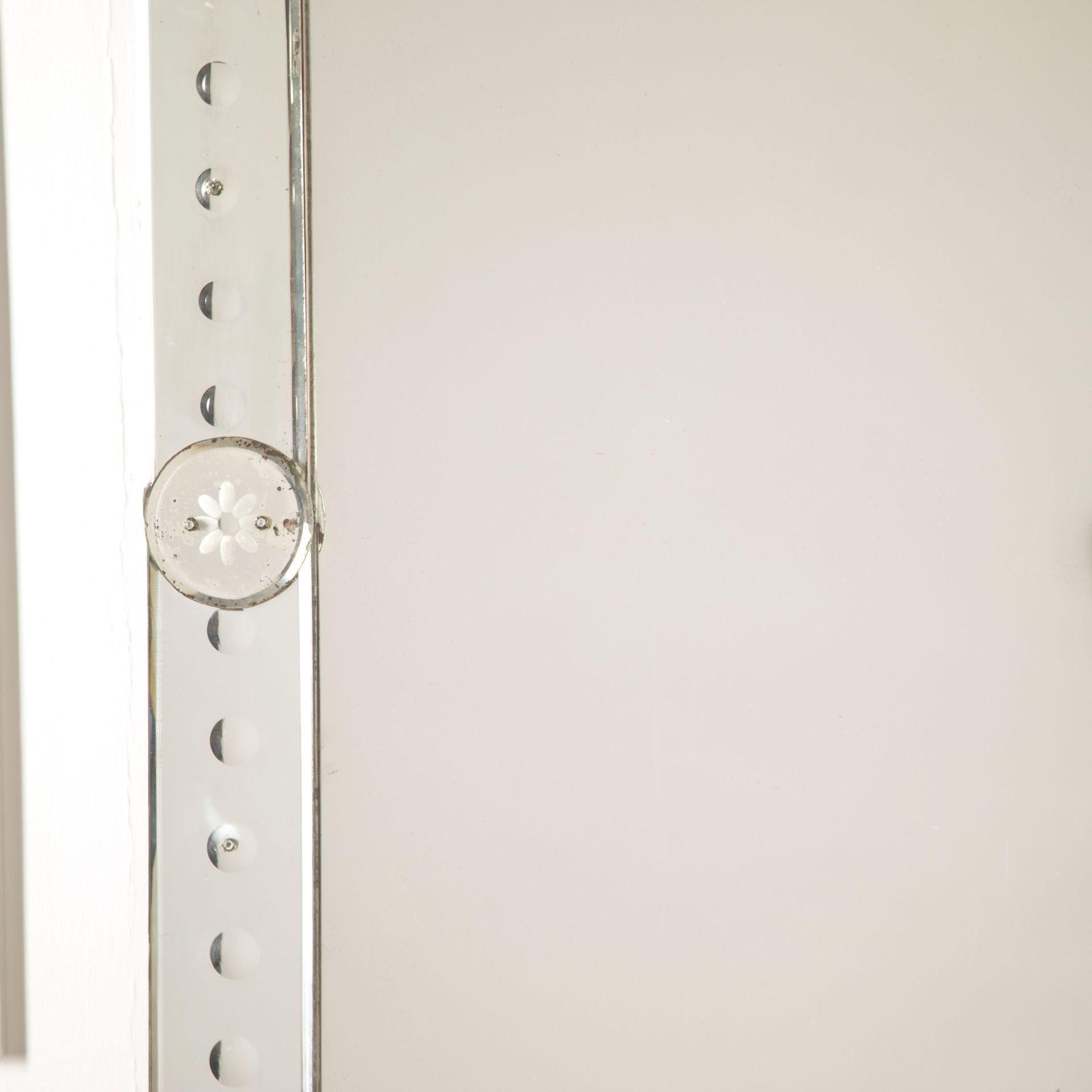 Venetian 19th Century Bistro Mirror In Good Condition In Gloucestershire, GB