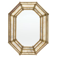 Venetian Antique Mirror, Pareclose, Italian, Circa 1880