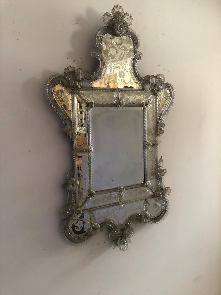 Antique Venetian Mirror For Sale