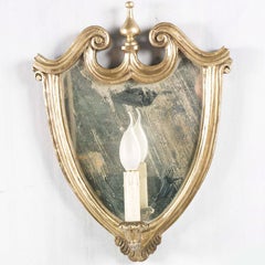 Antique Mirror veneziano in noce e foglia d'oro