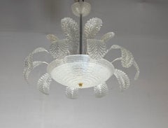 Venetian Art Deco chandelier in Murano glass around 1930