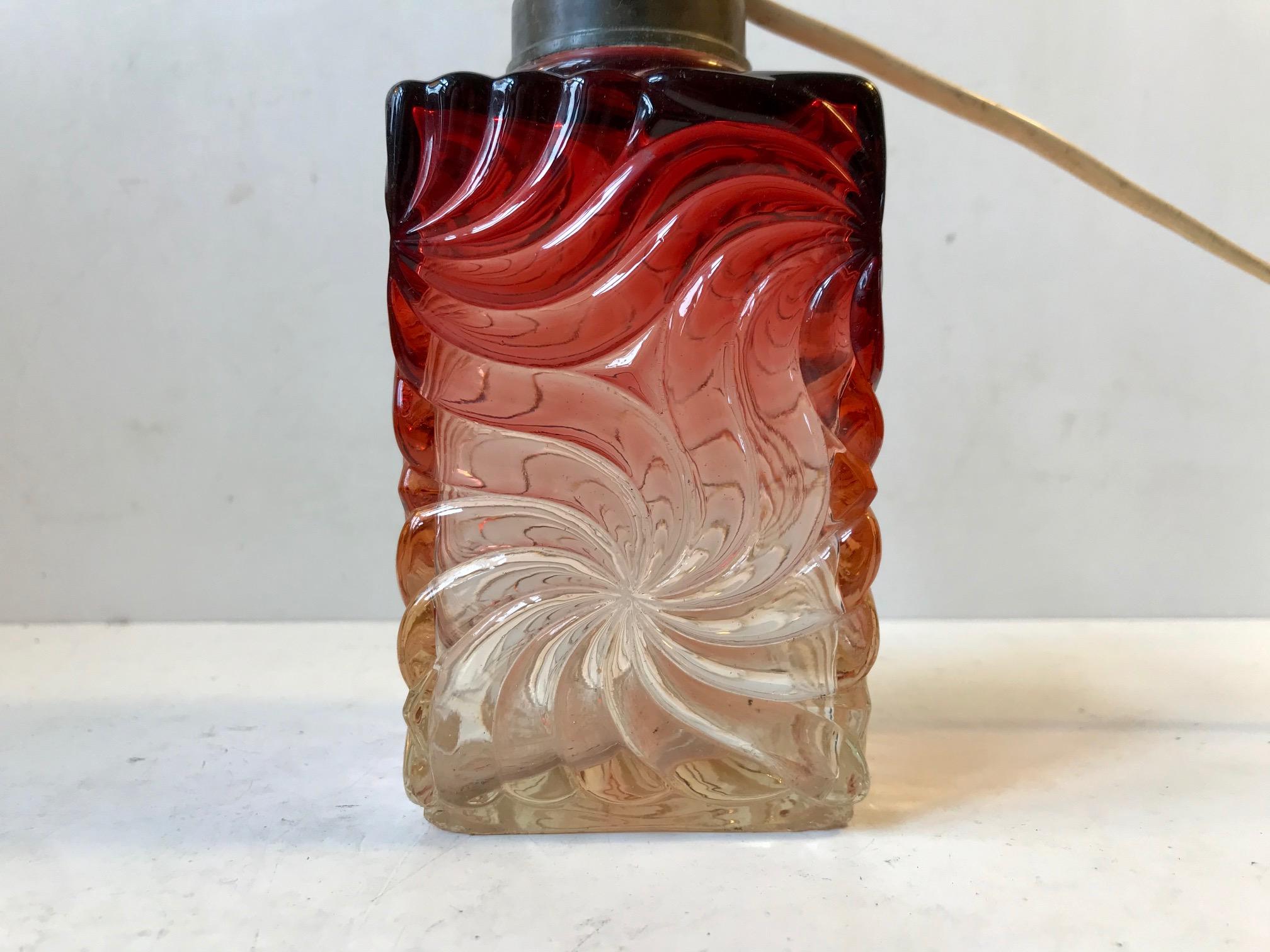 Art Deco Venetian Art Glass Table Lamp from Murano, 1930s