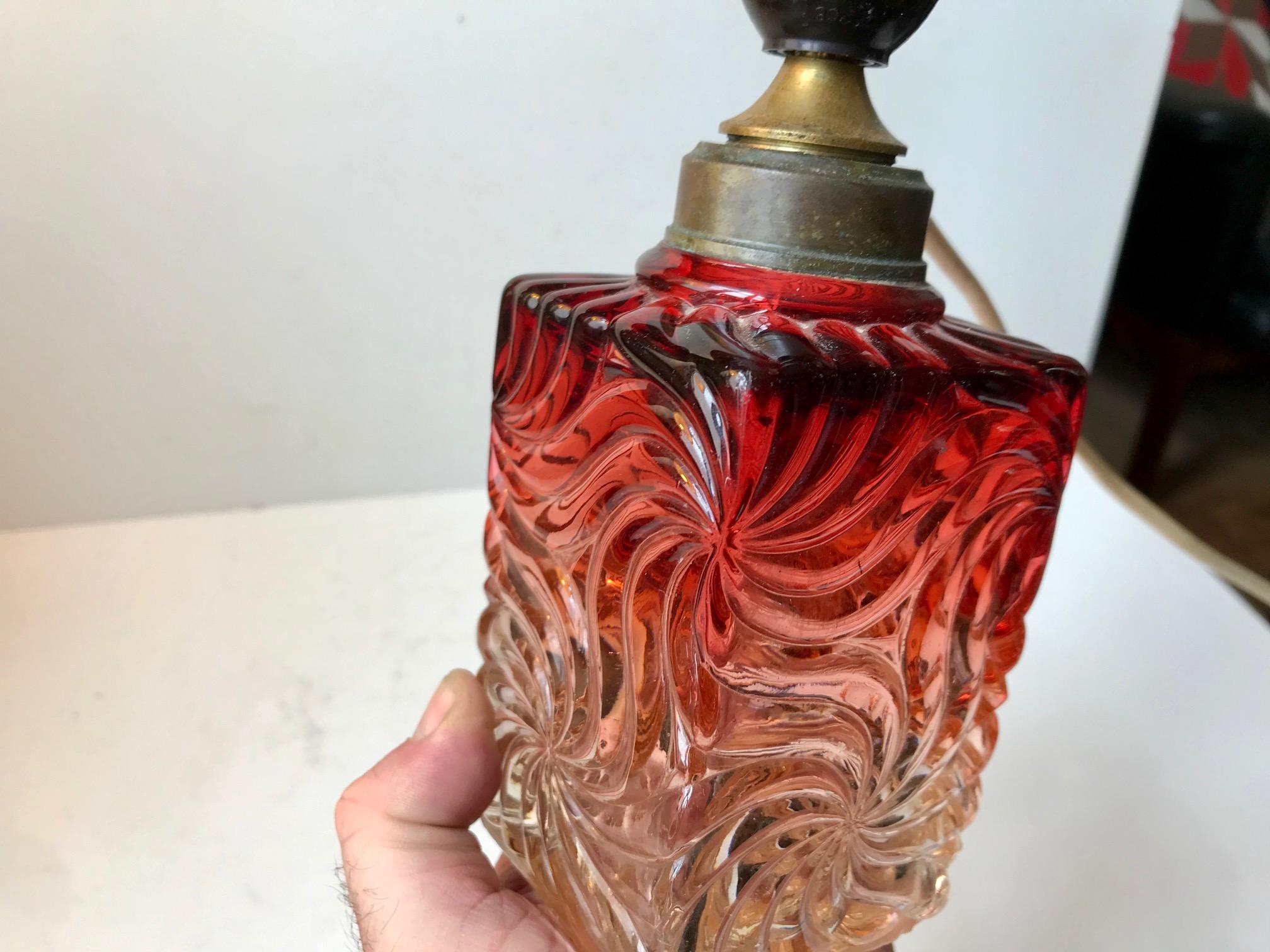 Mid-20th Century Venetian Art Glass Table Lamp from Murano, 1930s