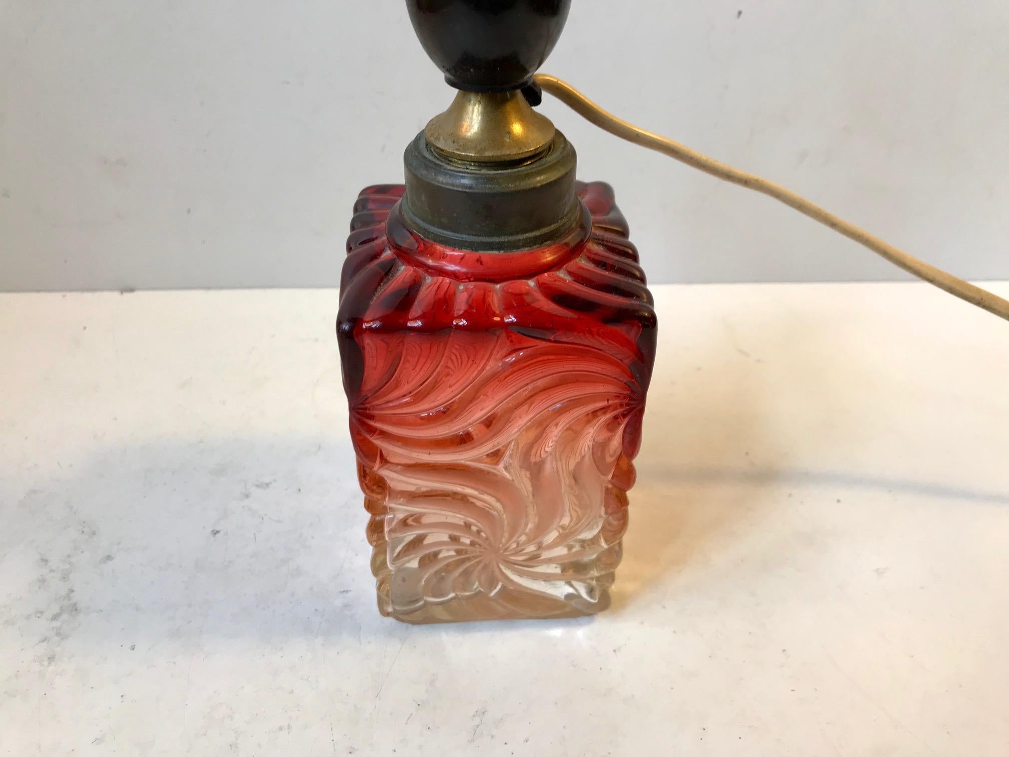 Venetian Art Glass Table Lamp from Murano, 1930s 3