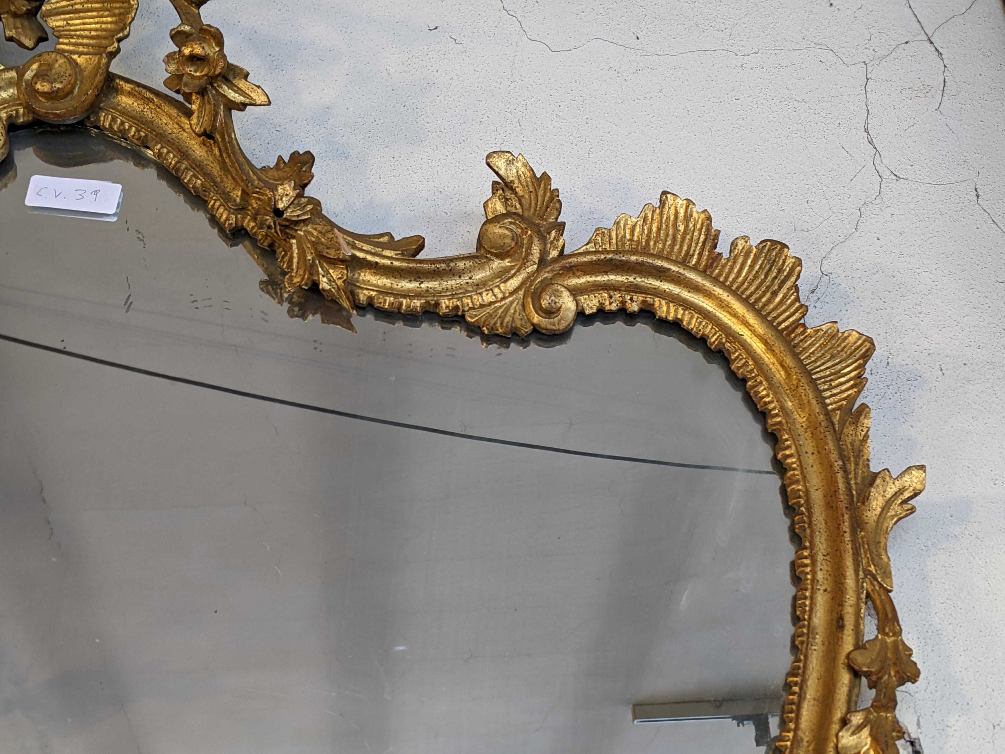 Venetian Baroque Mirror, 1700, Gold Leaf In Good Condition For Sale In Varese, Lombardia