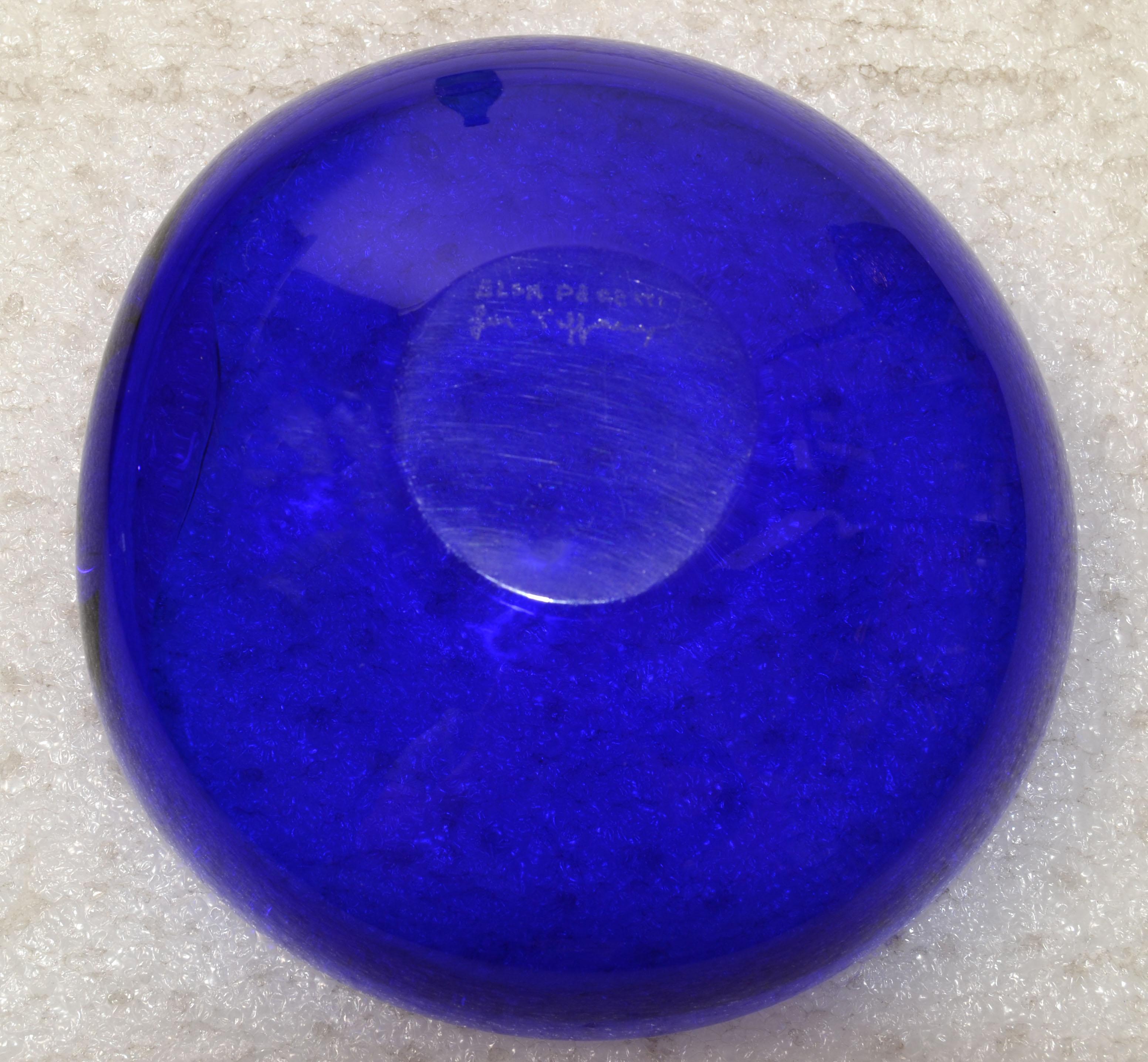 Bol en verre soufflé vénitien bleu cobalt Elsa Peretti pour Tiffany & Co. en vente 3