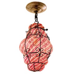 Venetian Blown Glass Murano Lantern