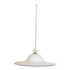 Lámpara colgante veneciana de cristal soplado de Murano, circa 1970