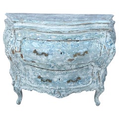 Venetian Bombe Commode Polychromed and Painted