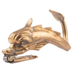 Venetian Brass Dolphin Gondola Fitting Door Knocker '1875-1900'