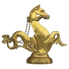 Venetian Brass Gondola Seahorse