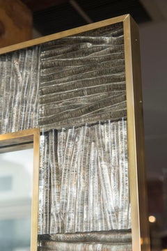 Venetian Brass Wave Mirror