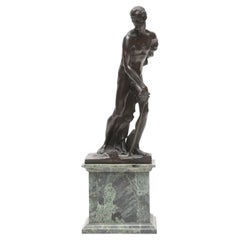 Used Venetian Bronze Statuette of St. Jerome, 18th/19th Century