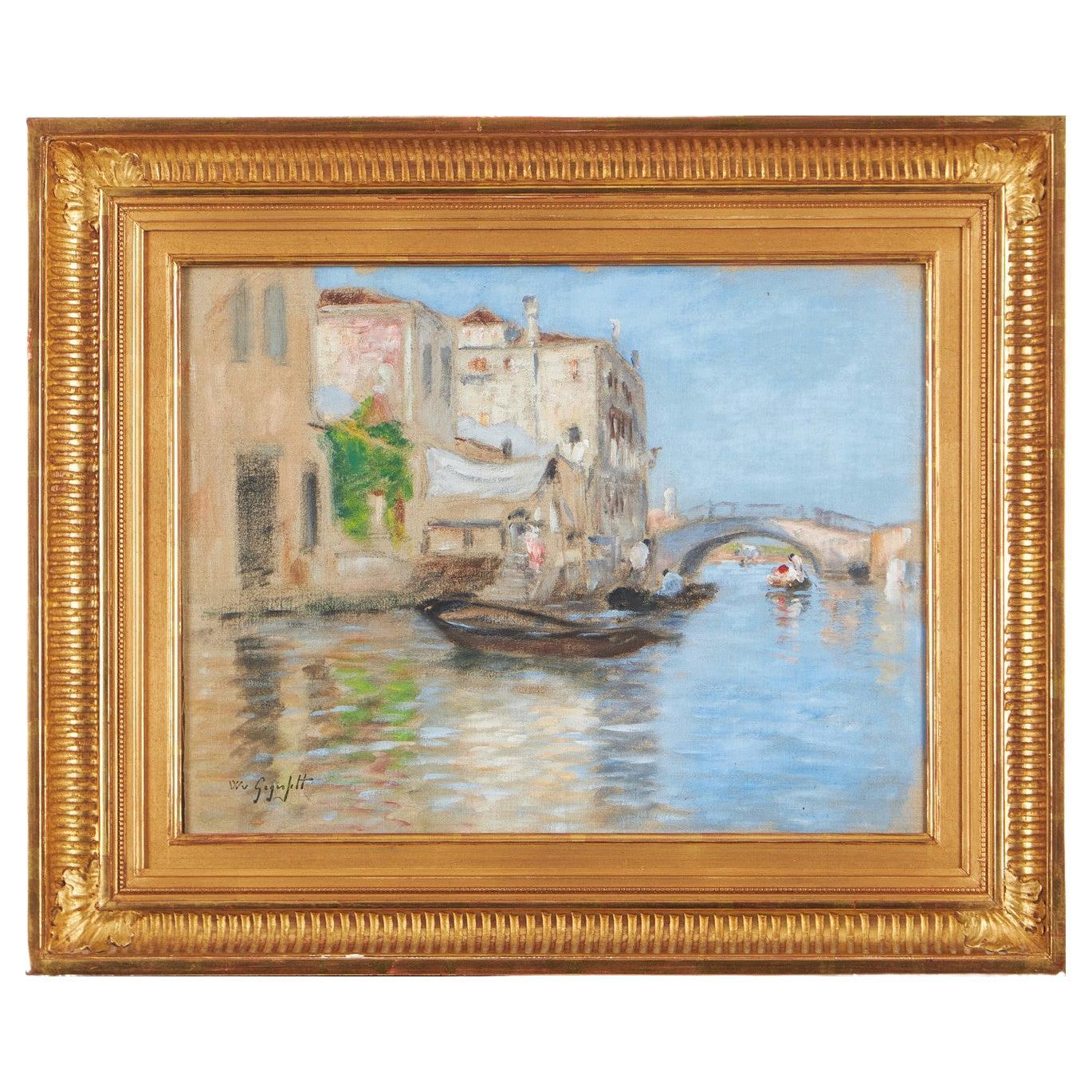 "Venetian Canal" by Wilhelm von Gegerfelt