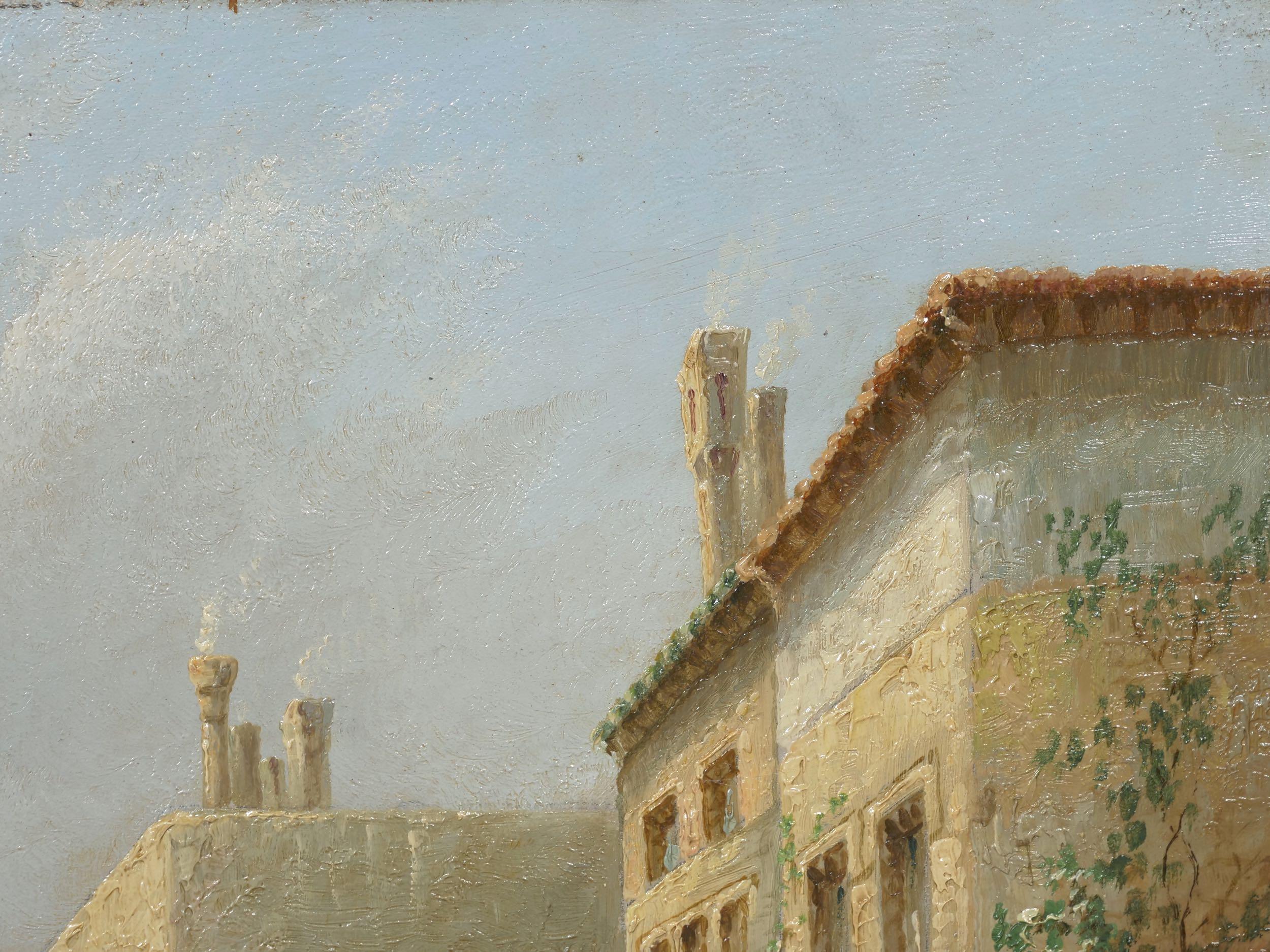 19th Century “Venetian Capriccio” Antique Landscape Oil Painting by James Salt