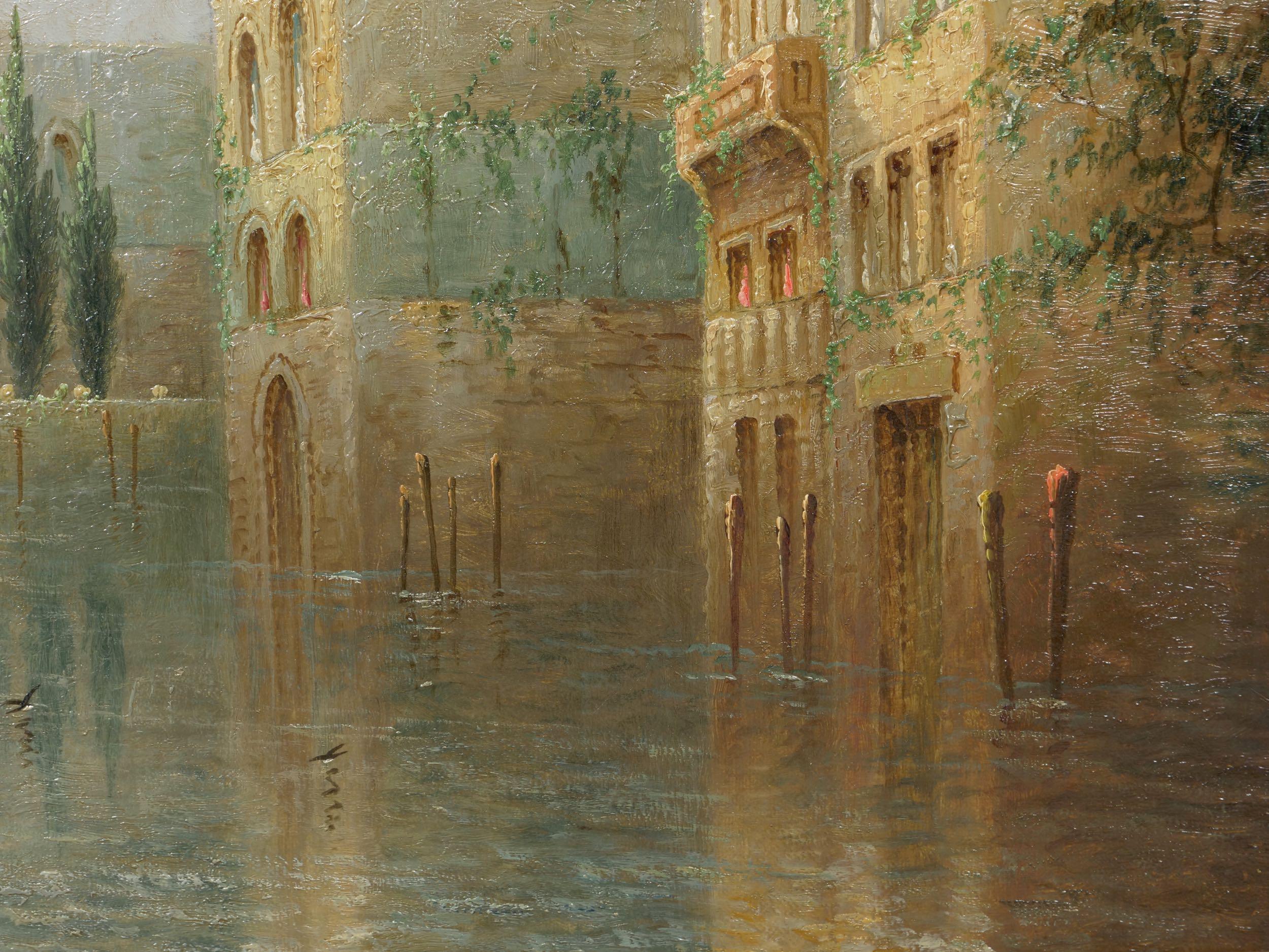 Canvas “Venetian Capriccio” Antique Landscape Oil Painting by James Salt