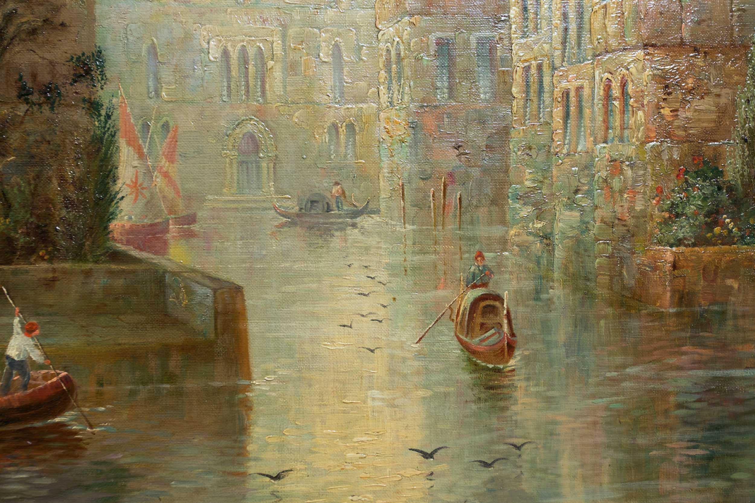 Venetian Capriccio Landscape Painting by James Salt 'English, 1850-1903' 8
