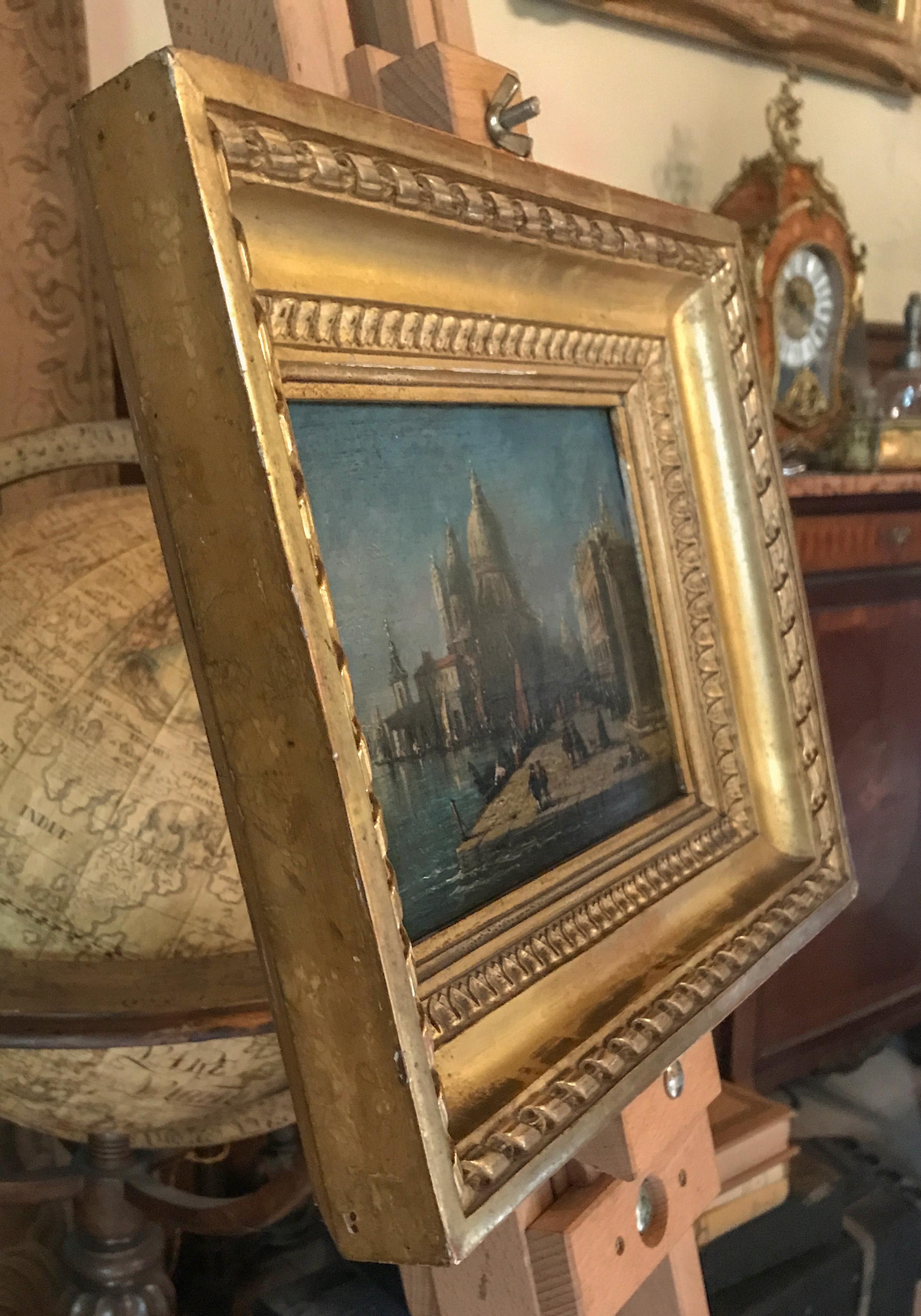 Venezianisches Capriccio, Santa Maria della Salute - Italienische Schule, 18. Jahrhundert im Angebot 2