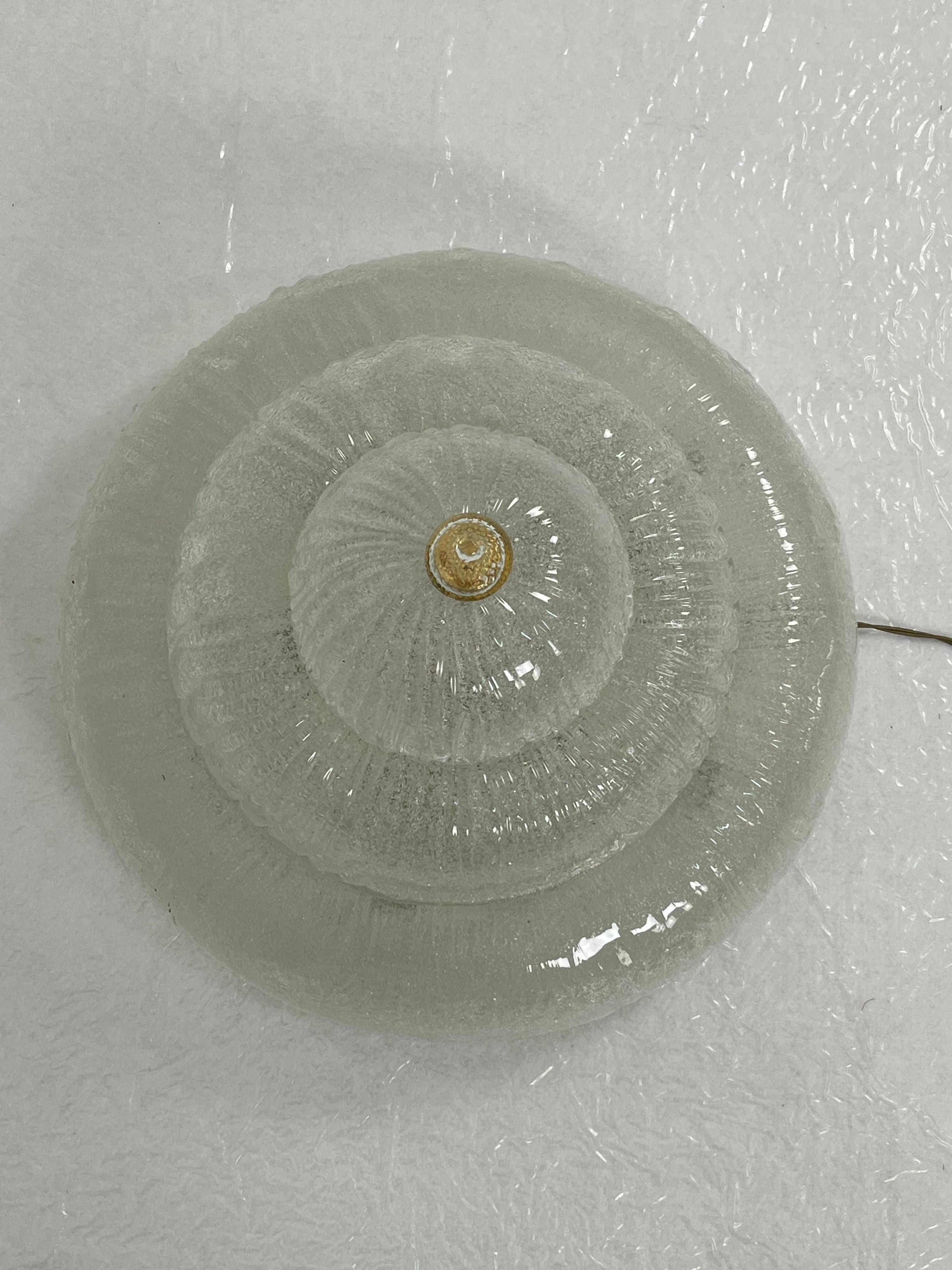 Lámpara de techo veneciana Vidrio de Murano de mediados de siglo, 8 luces Años 60 en venta 1