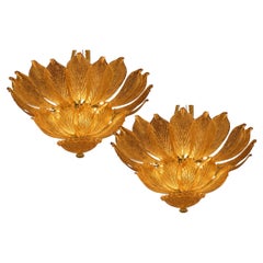 Pair Venetian Ceiling lights by Valentina Planta. Murano