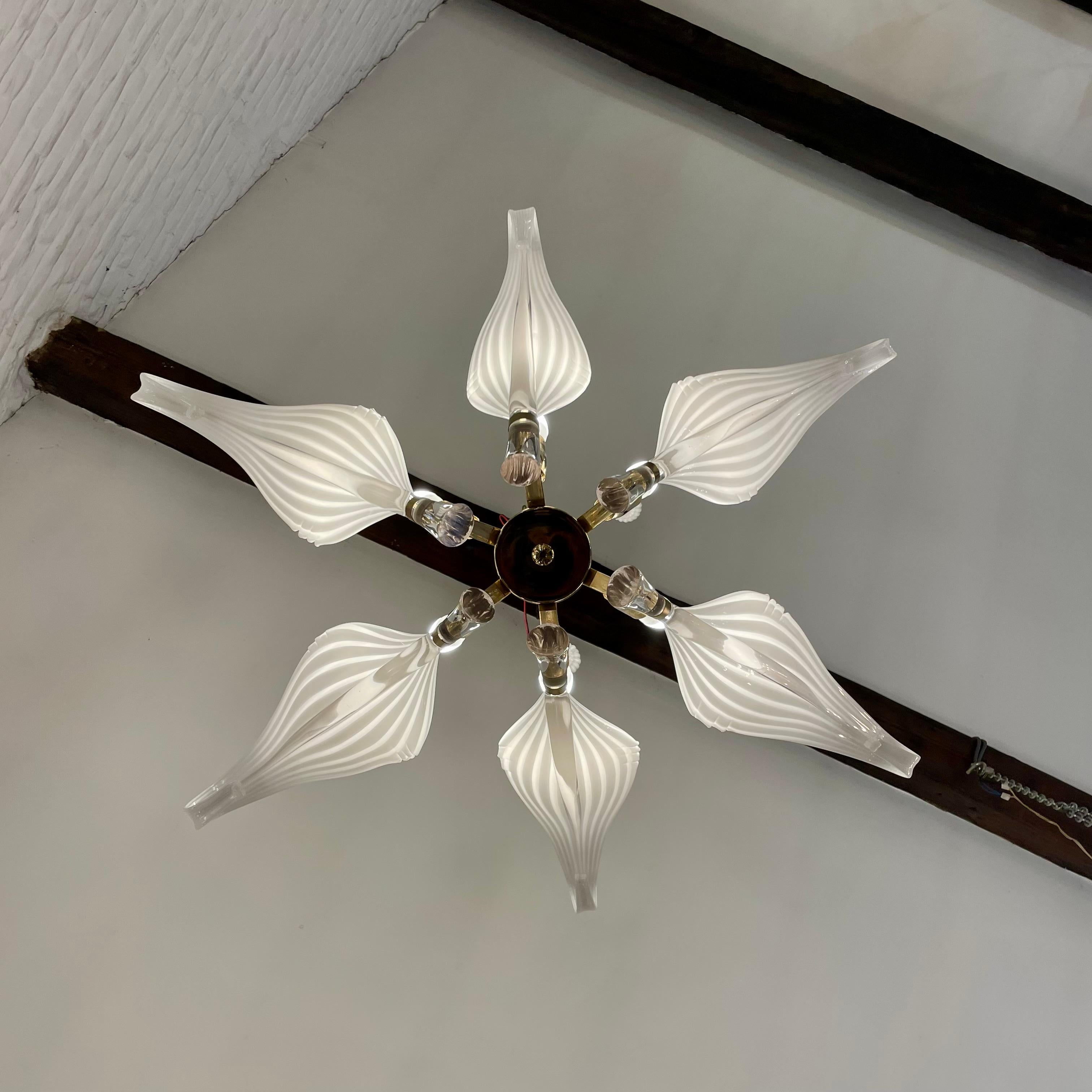 Venetian Chandelier by Franco Luce for Seguso, 1960s For Sale 2