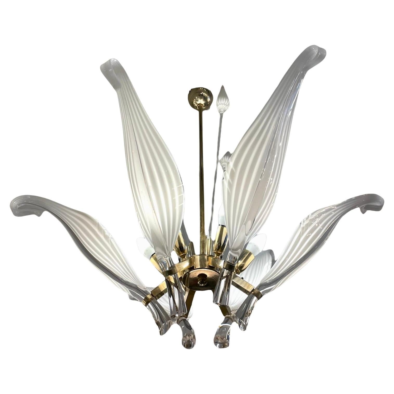 Venetian Chandelier by Franco Luce for Seguso, 1960s For Sale