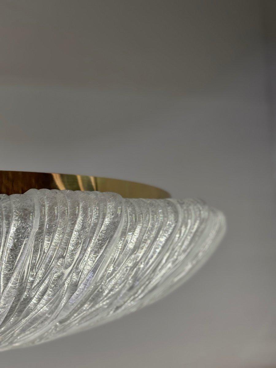 Lustre vénitien en verre incolore de Murano par Barovier Circa 1950 2