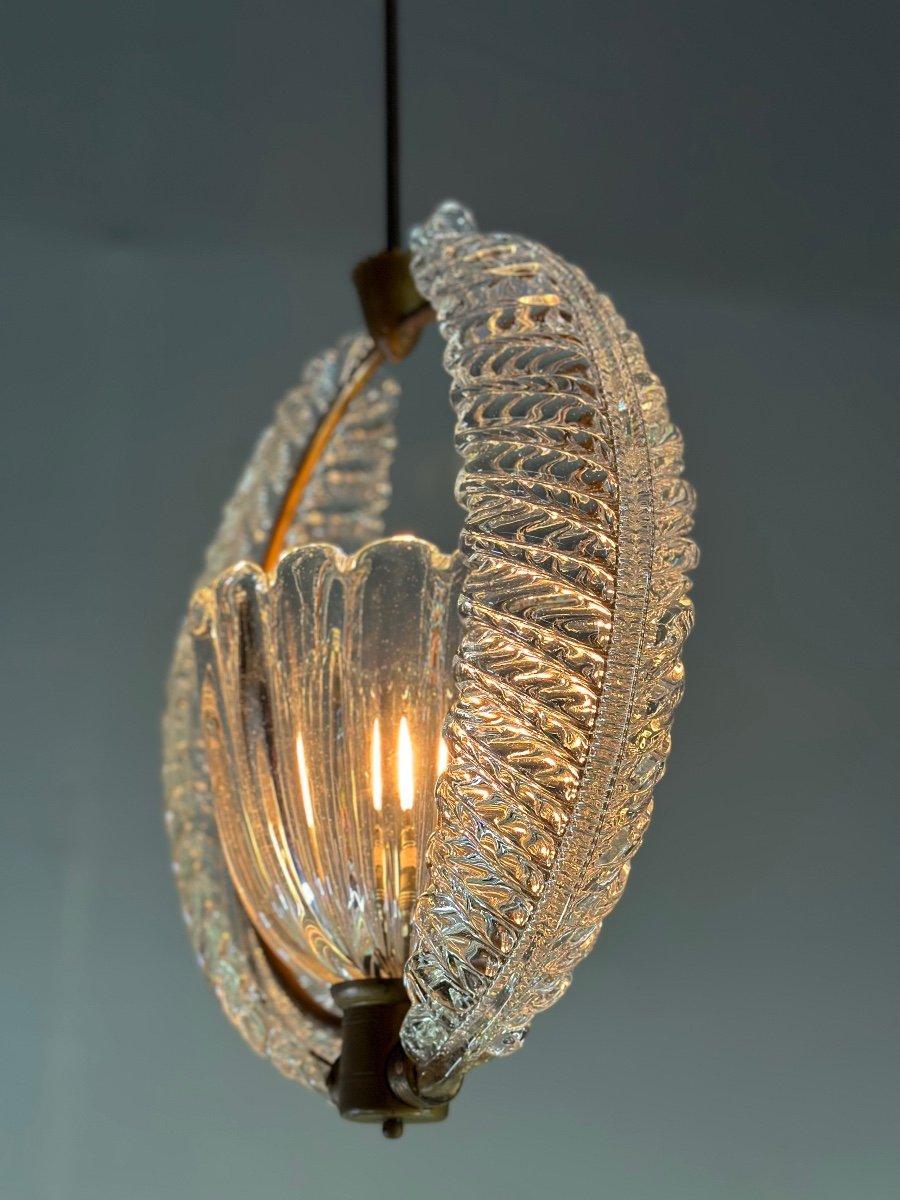 Venetian Chandelier In Colorless Murano Glass 

Circa 1950

New electrification
