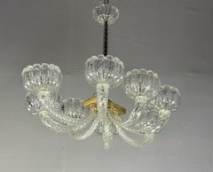 Venetian chandelier in Murano glass by Barovier, circa 1950