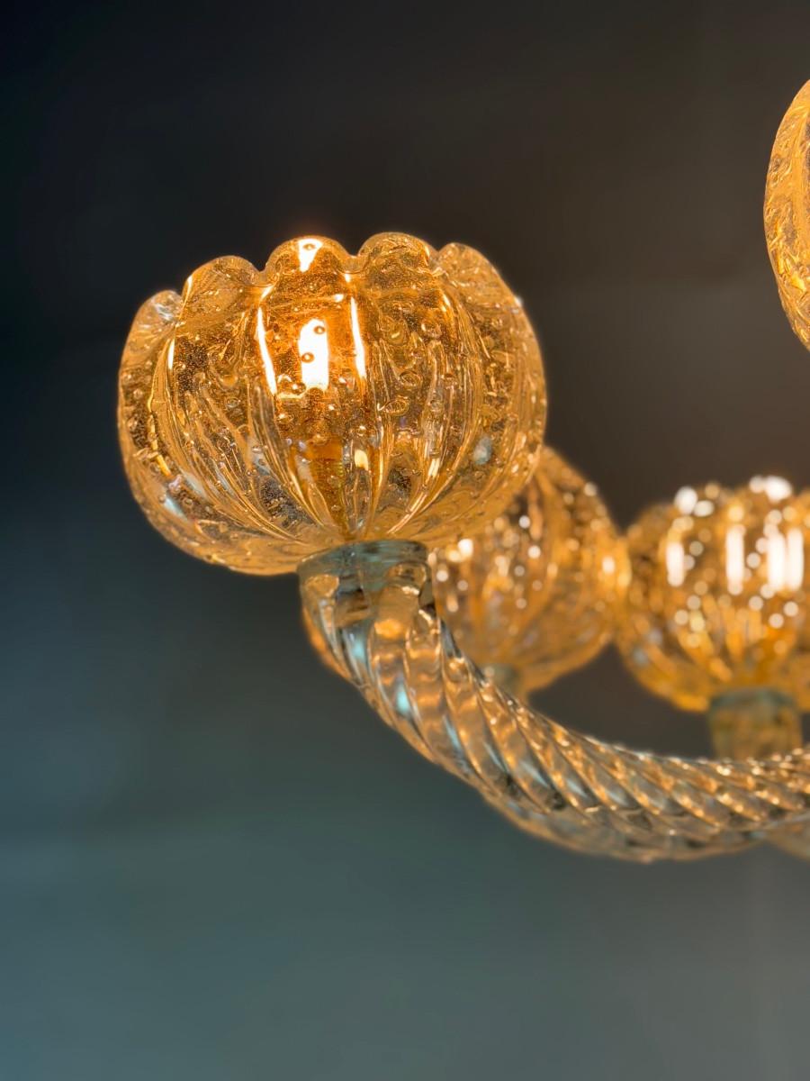 Araña veneciana de cristal de Murano de Barovier, hacia 1950 siglo XX en venta