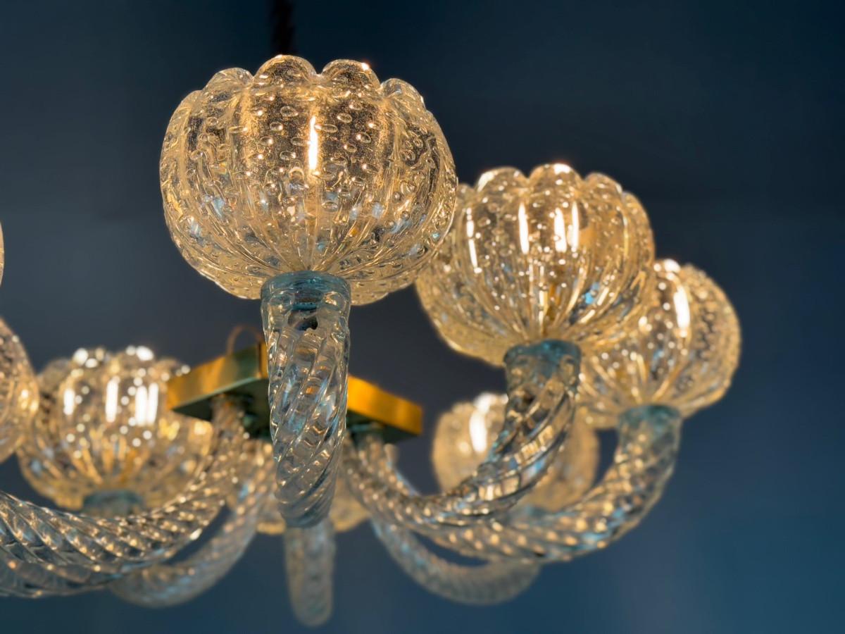 Araña veneciana de cristal de Murano de Barovier, hacia 1950 Vidrio en venta