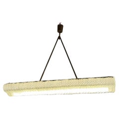 Lampadario veneziano, in vetro di Murano, incolore, Venini Circa 1950