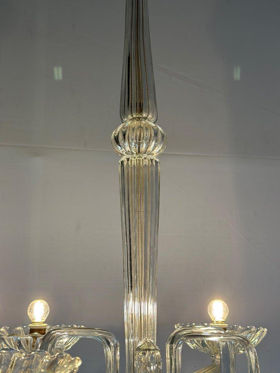 Venetian chandelier in Murano glass 6 arms of light