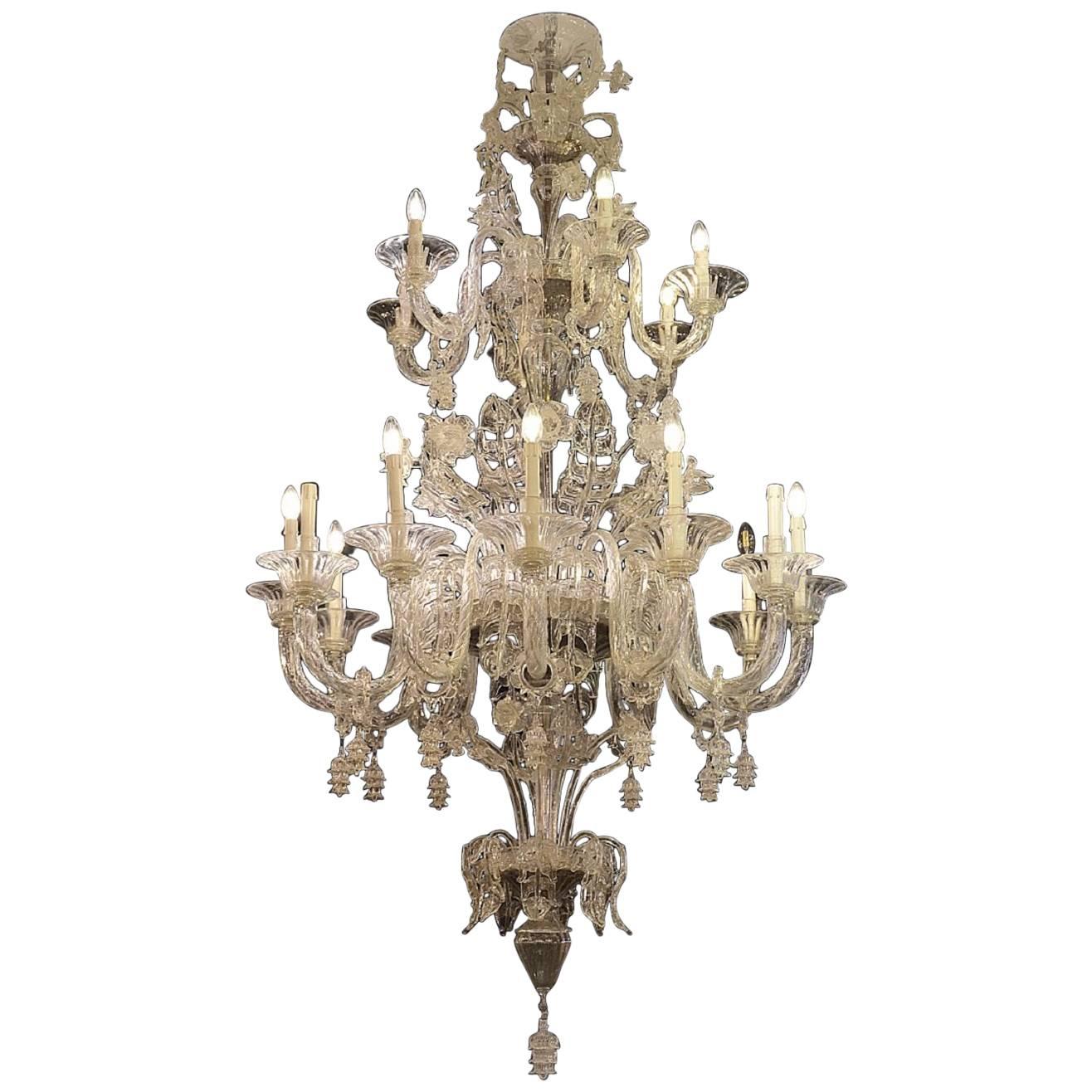 Venetian Chandelier, Pauly, circa 1930 For Sale
