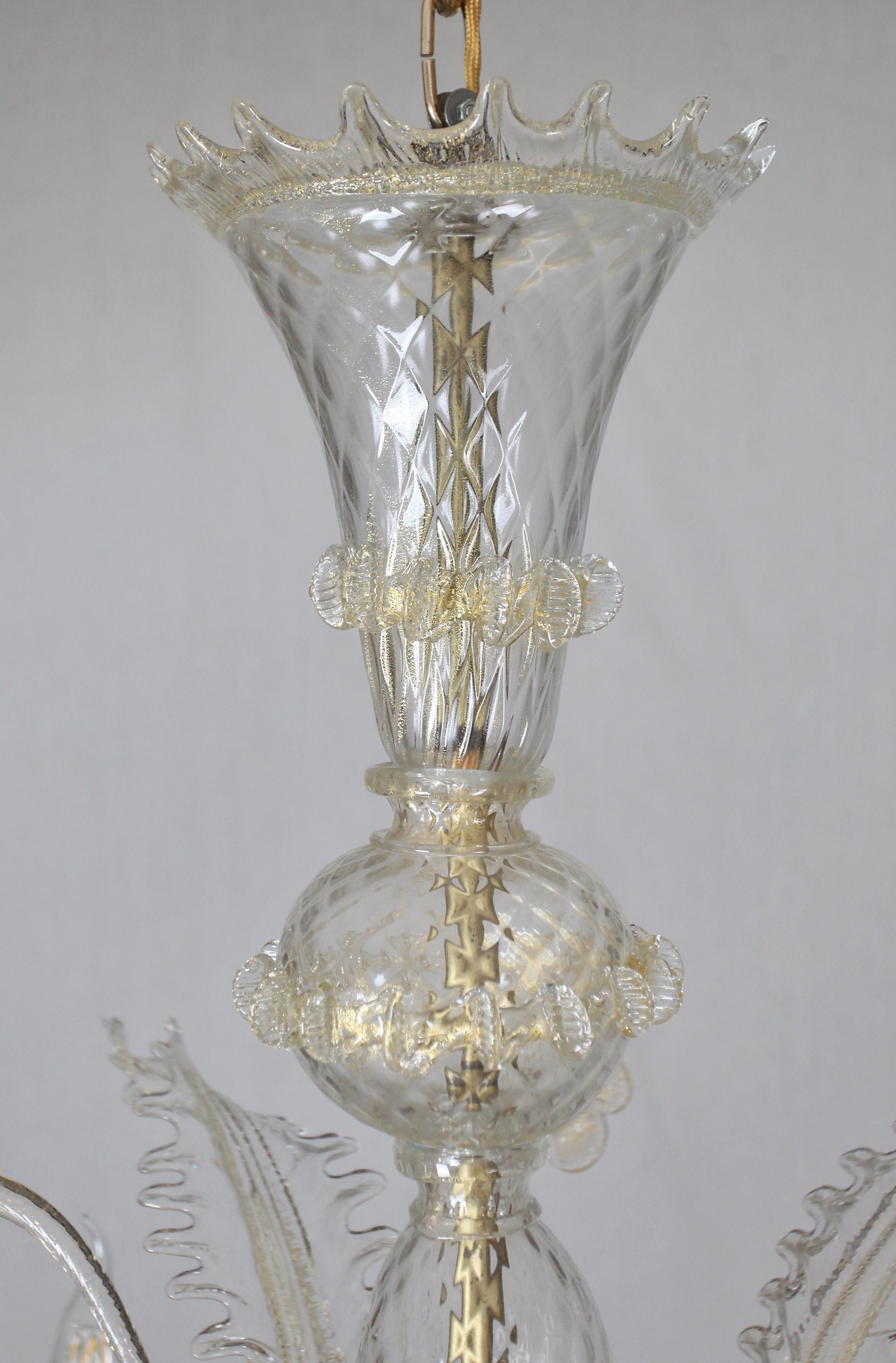 Mid-20th Century Venetian chandelier - restored For Sale
