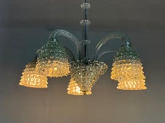 Venetian chandelier, Rostrato model by Barovier and Toso, around 1930
