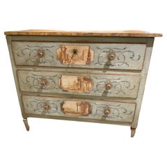 Venetian Chest of Drawers, Hand Painted, 18th C