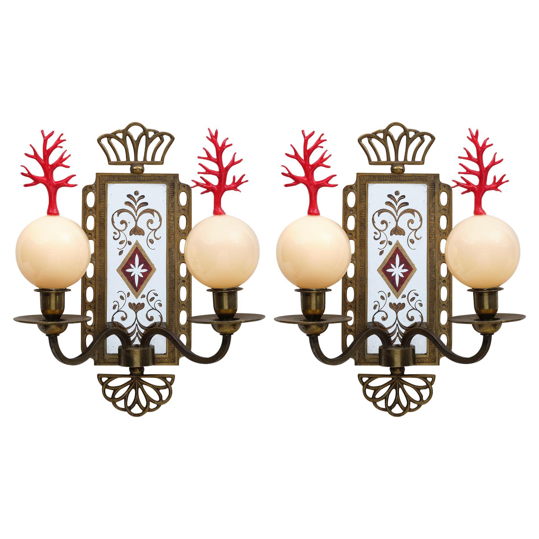 Venetian Coral Sconces