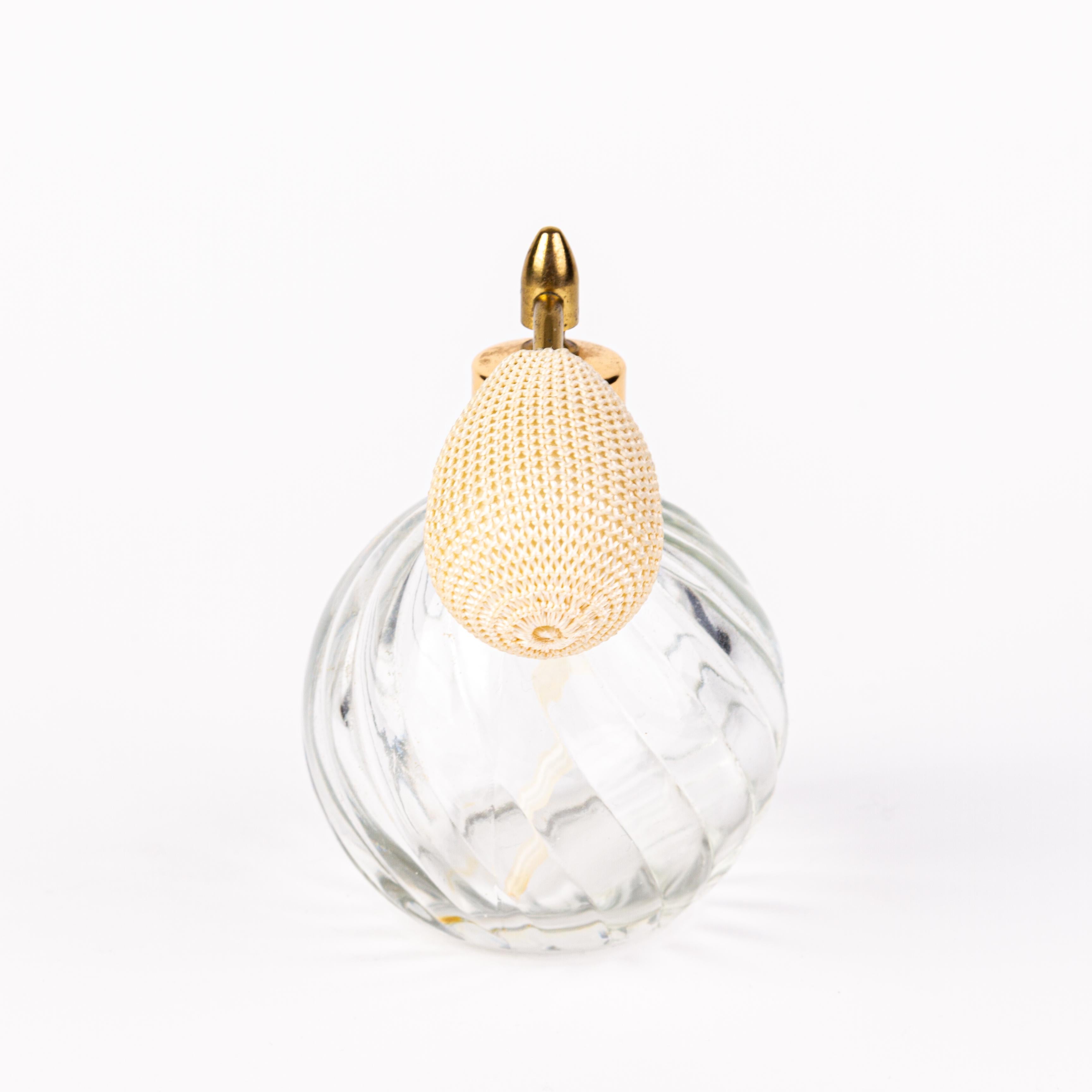 20th Century Venetian Crystal Glass Perfume Atomiser Bottle  For Sale