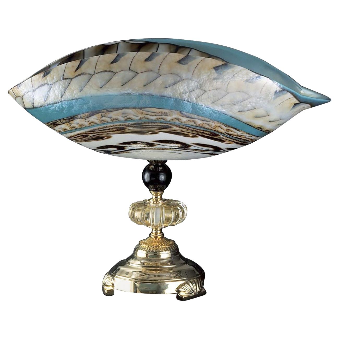 Venetian Curved Glass Centerpiece