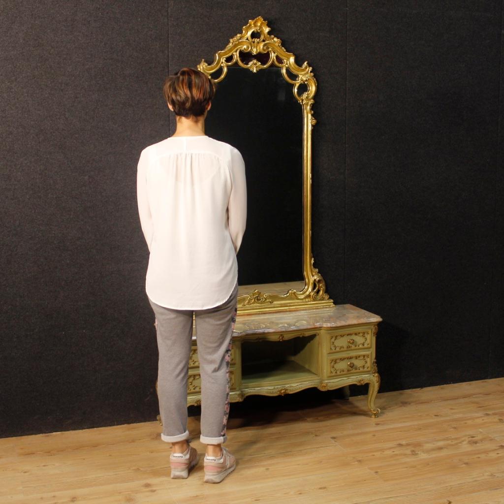 Venetian Dressing Table in Lacquered, Painted, Giltwood from 20th Century 6