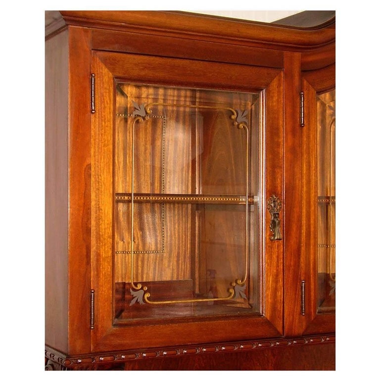 Venetian Early 20th Century Eclectic Credenza China Cabinet