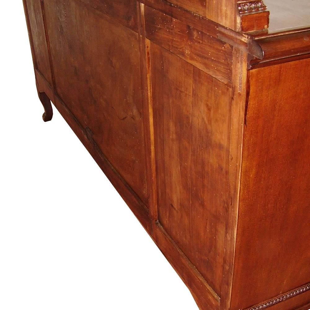 Carved Venetian Early 20th C. Eclectic Credenza China Cabinet by Testolini & Salviati For Sale