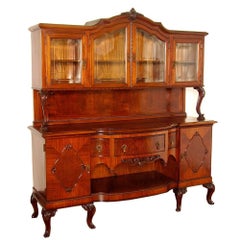 Used Venetian Early 20th C. Eclectic Credenza China Cabinet by Testolini & Salviati