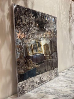 Venetian Etched Glass Mirror