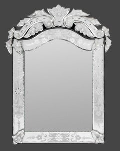 Venetian Etched Glass Mirror