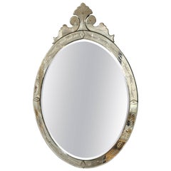 Venetian Etched Glass Mirror