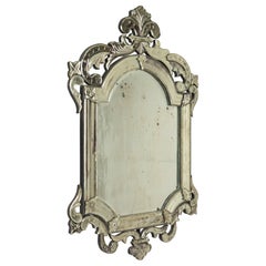 vintage venetian mirror Venetian Etched Glass Mirror