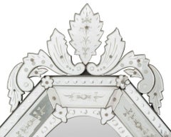 Venetian Etched Octagonal Mirror