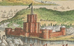 Venetian Fleet vs. Ottoman Turks – Dardanelles Naval Battle Engraving, 1656